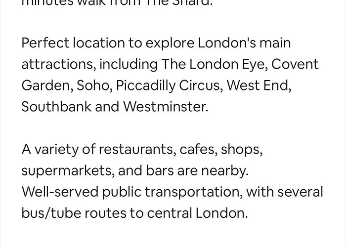 Aprt 10Mins Walk From The Shard!