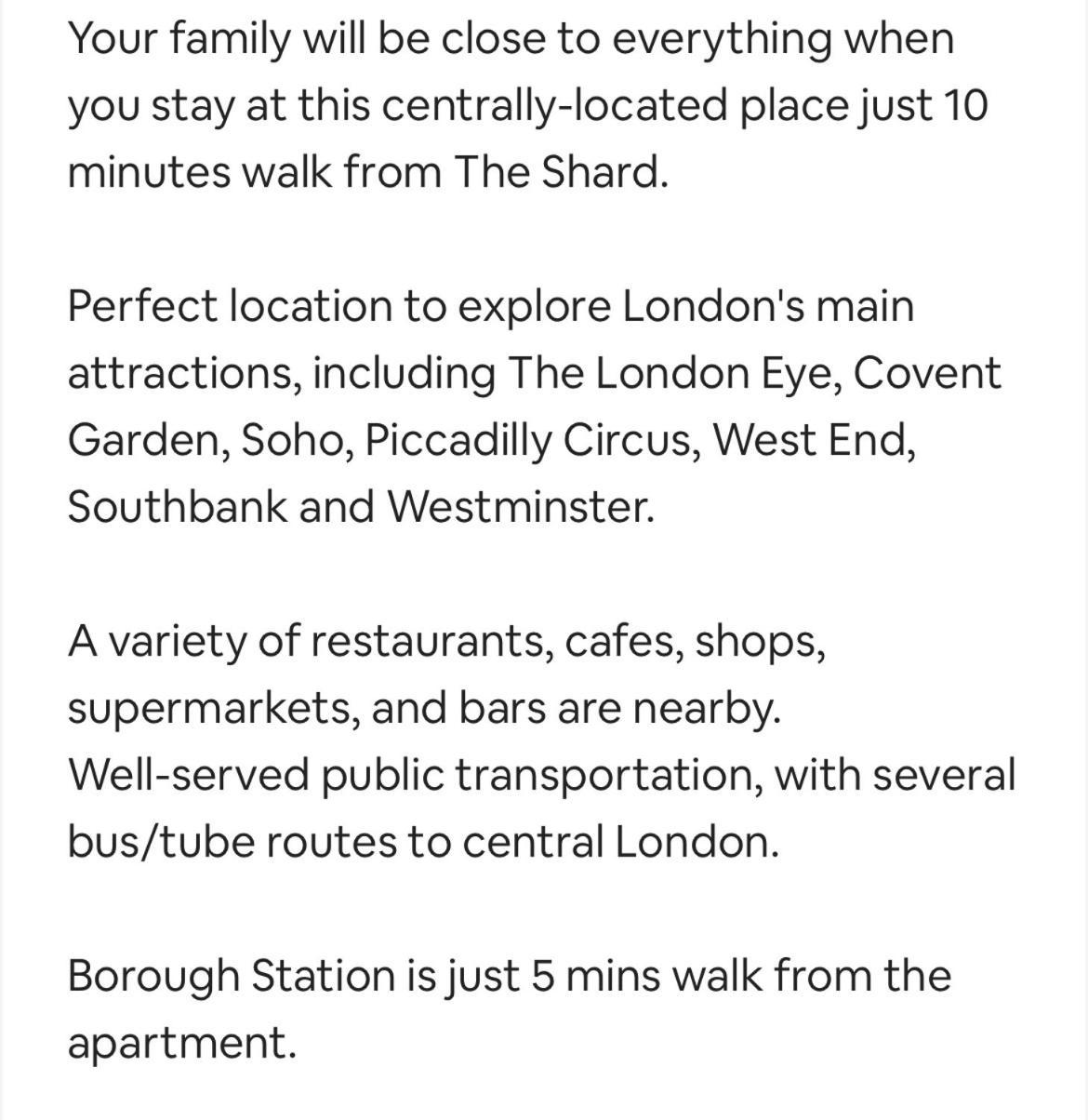 Aprt 10mins Walk From The Shard! Appartement Londen